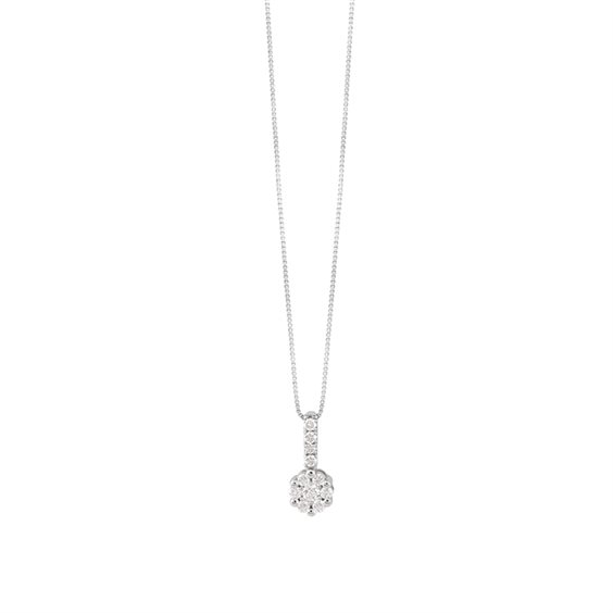 Collana Bliss Donna BL SISSI in Oro bianco Diamante 0.12 Ct 20095516 - 20095516